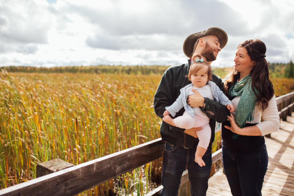 Candid, Family Session in Ottawa's Mer Bleue Bog by Saidia Photography - 
