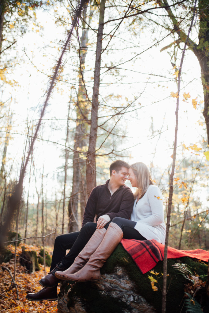 Autumn Engagement Photos in Lanark Highlands • Saidia Photography - 
