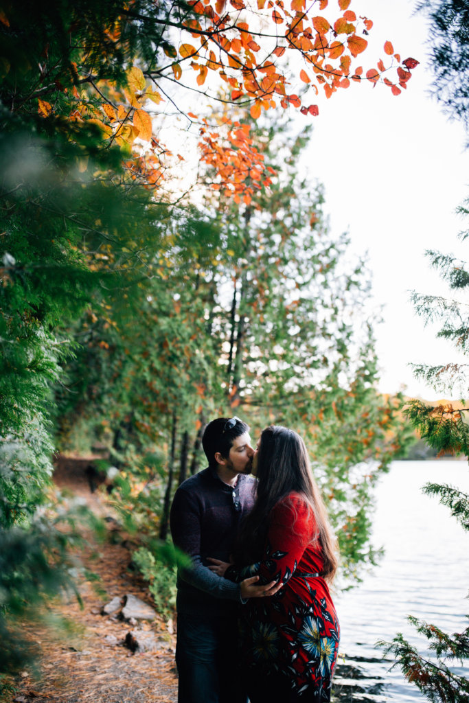 Autumn Engagement Photos at Pink Lake, QC • Saidia Photography - 