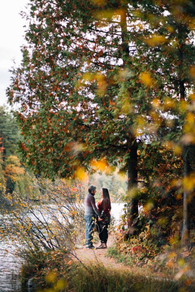 Autumn Engagement Photos at Pink Lake, QC • Saidia Photography - 