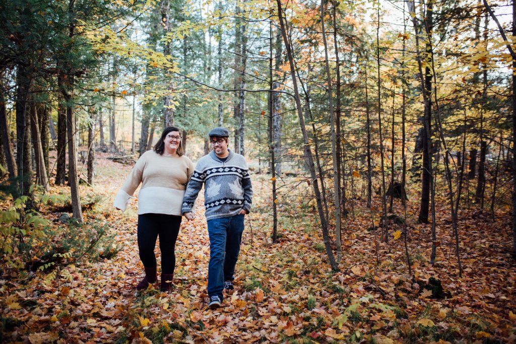 A Colourful Autumn Engagement Session in Mississippi Mills, ON by Saidia Photography - 