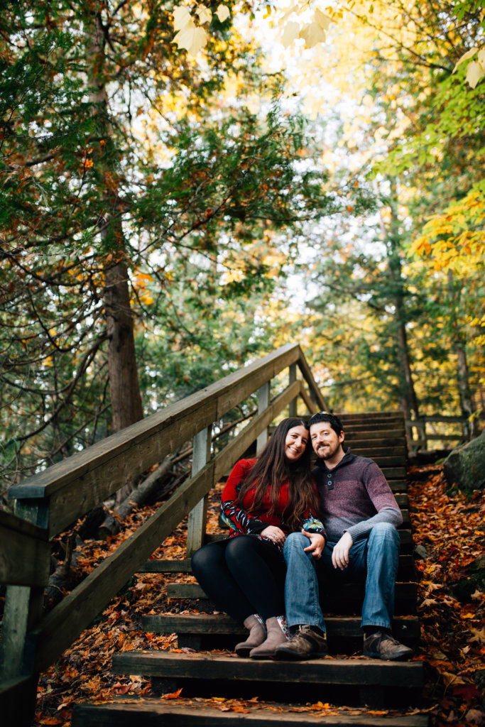 Autumn Engagement Photos at Pink Lake, QC • Saidia Photography - 