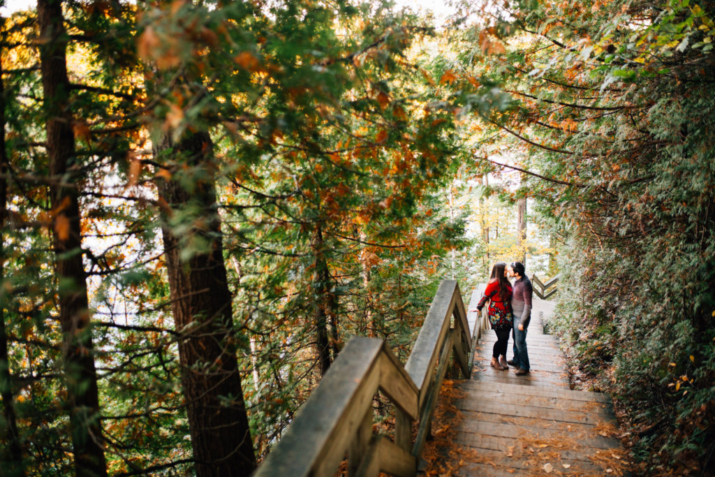 Autumn Engagement Photos at Pink Lake, QC • Saidia Photography - 