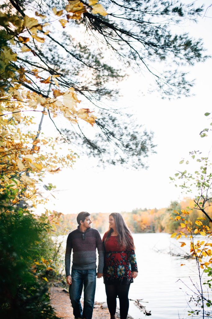 Autumn Engagement Photos at Pink Lake, QC • Saidia Photography - 