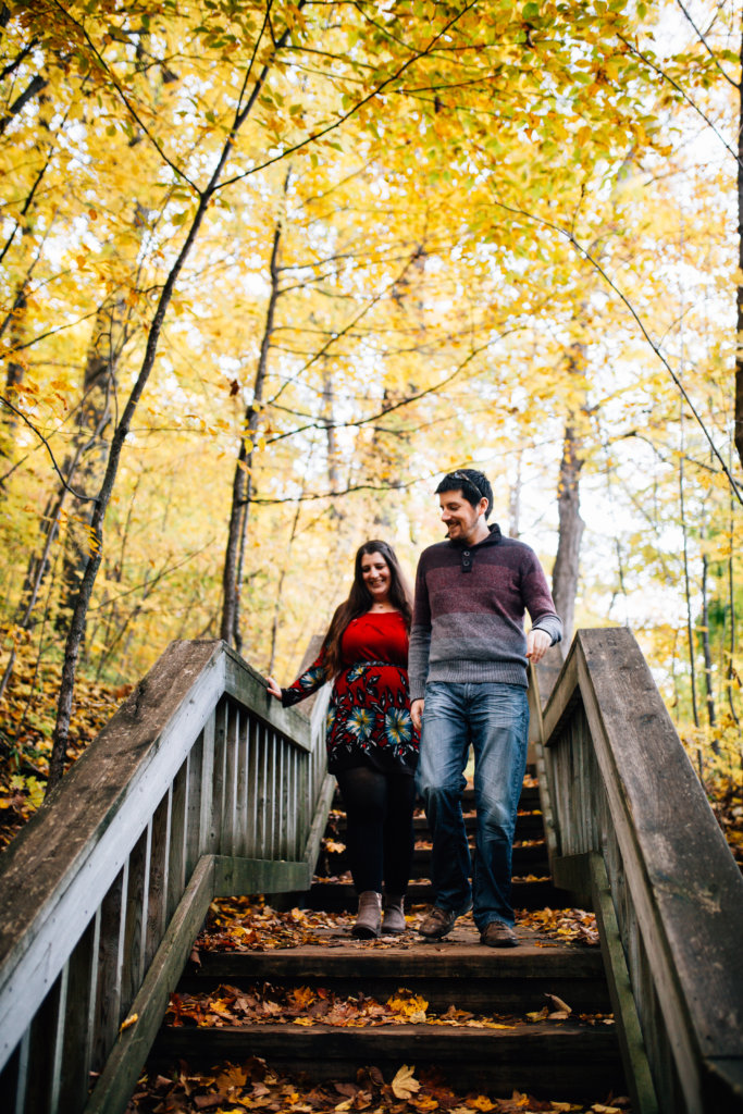 Autumn Engagement Photos at Pink Lake, QC • Saidia Photography - 