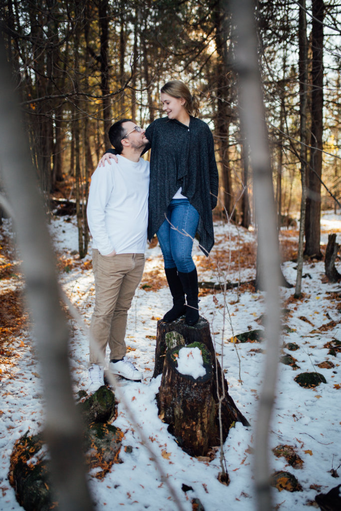 Winter Couple Session in Lanark Highlands • Saidia Photography - 