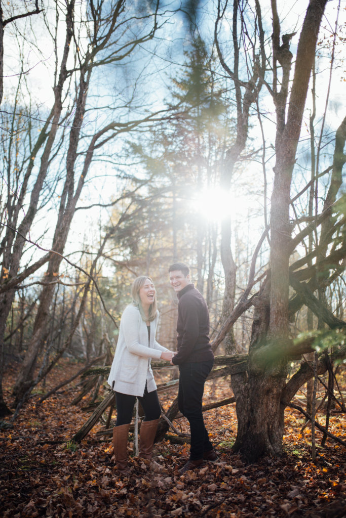 Autumn Engagement Photos in Lanark Highlands • Saidia Photography - 