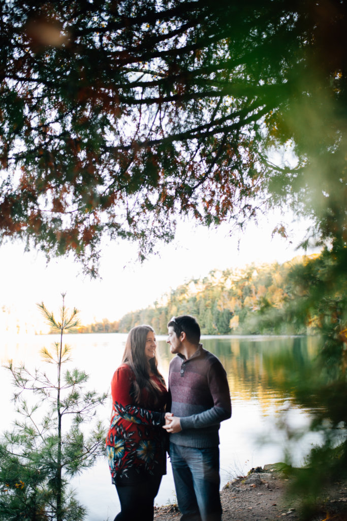 Autumn Engagement Photos at Pink Lake, QC • Saidia Photography - 