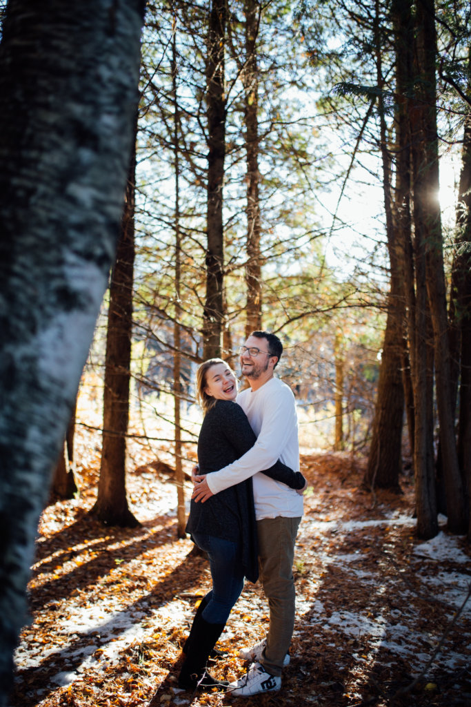 Winter Couple Session in Lanark Highlands • Saidia Photography - 