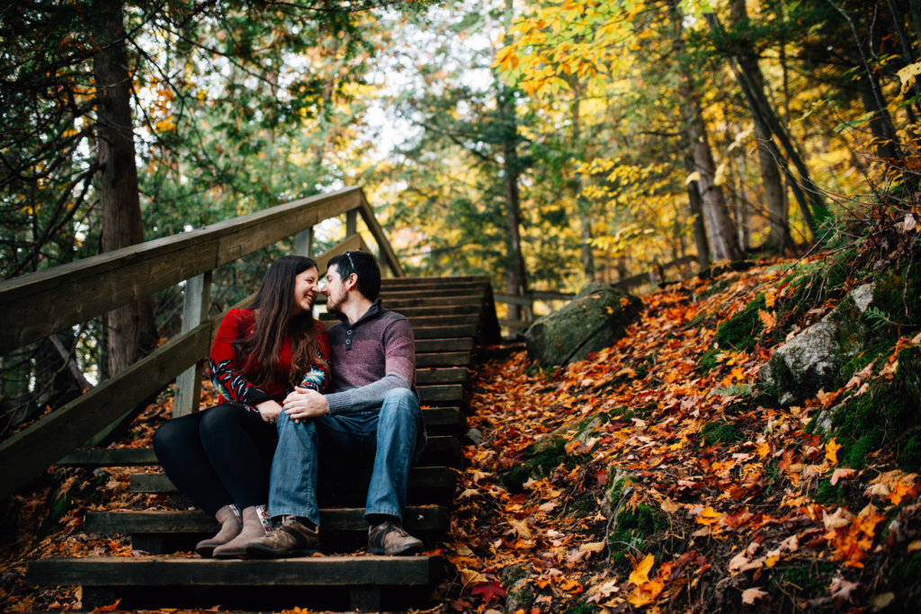 Autumn Engagement Photos at Pink Lake, QC • Saidia Photography - 