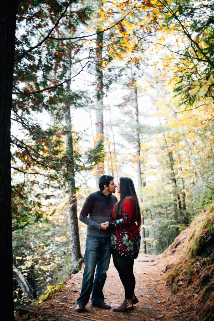 Autumn Engagement Photos at Pink Lake, QC • Saidia Photography - 