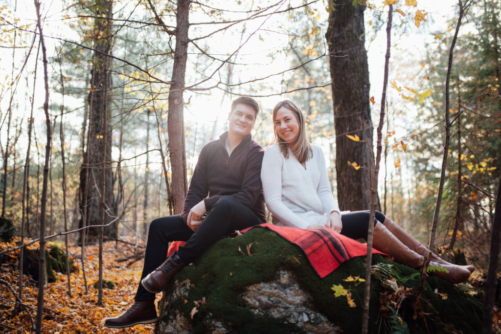 Autumn Engagement Photos in Lanark Highlands • Saidia Photography - 