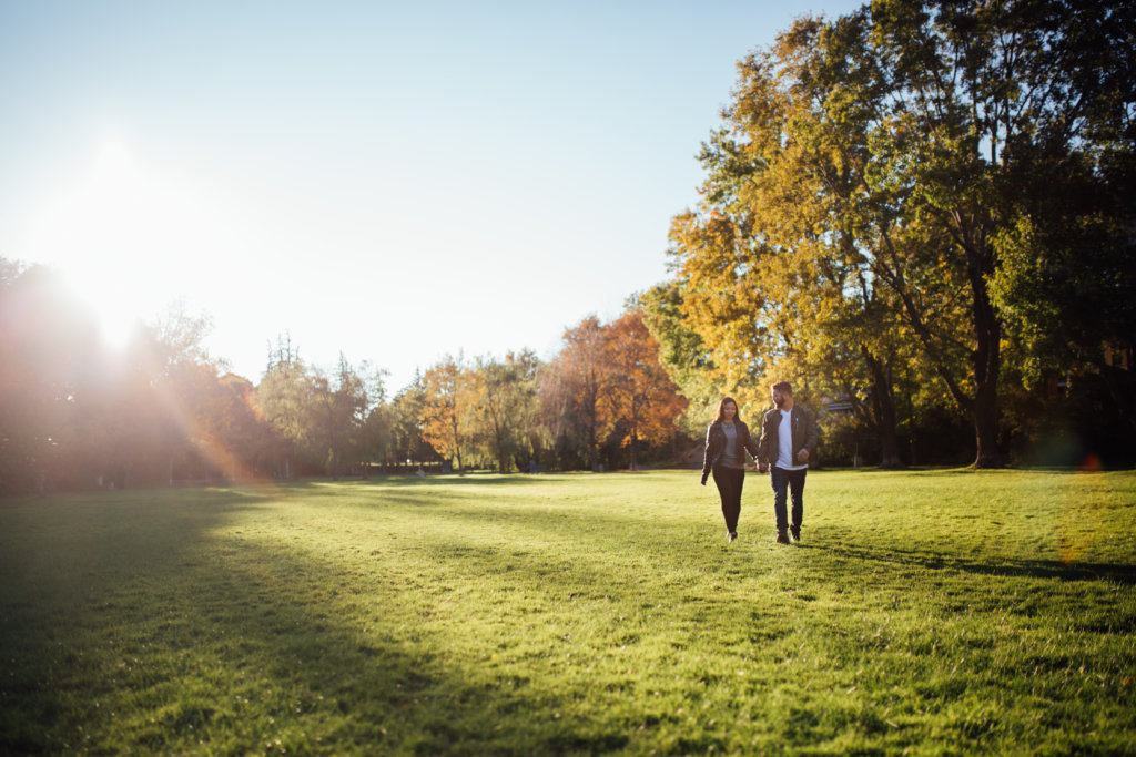 Golden Engagement Photos in the Glebe • Ottawa, ON, Saidia Photography - 