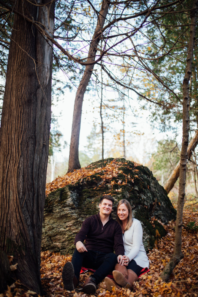 Autumn Engagement Photos in Lanark Highlands • Saidia Photography - 