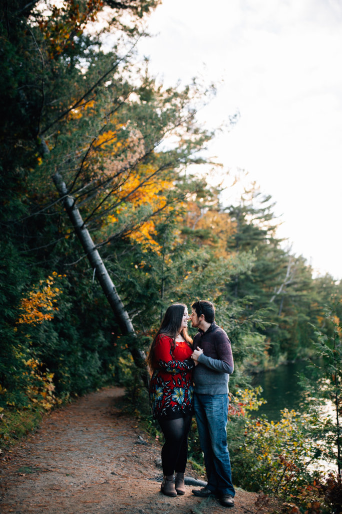 Autumn Engagement Photos at Pink Lake, QC • Saidia Photography - 