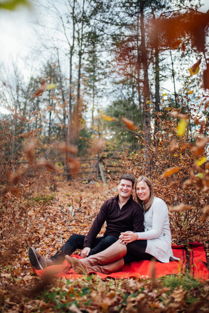 Autumn Engagement Photos in Lanark Highlands • Saidia Photography - 