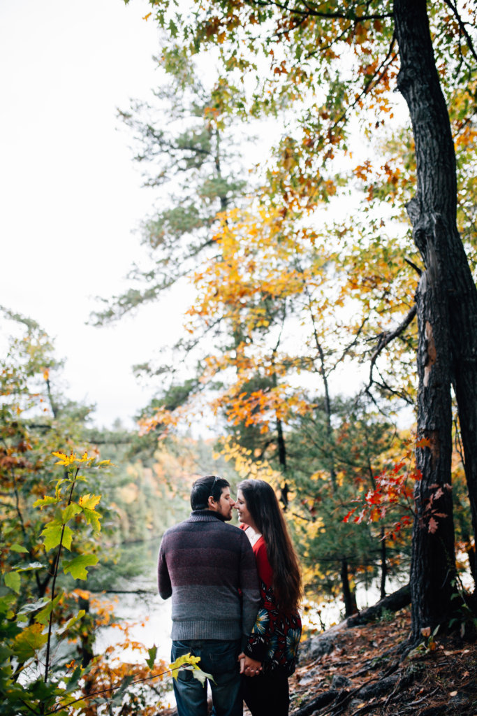 Autumn Engagement Photos at Pink Lake, QC • Saidia Photography - 