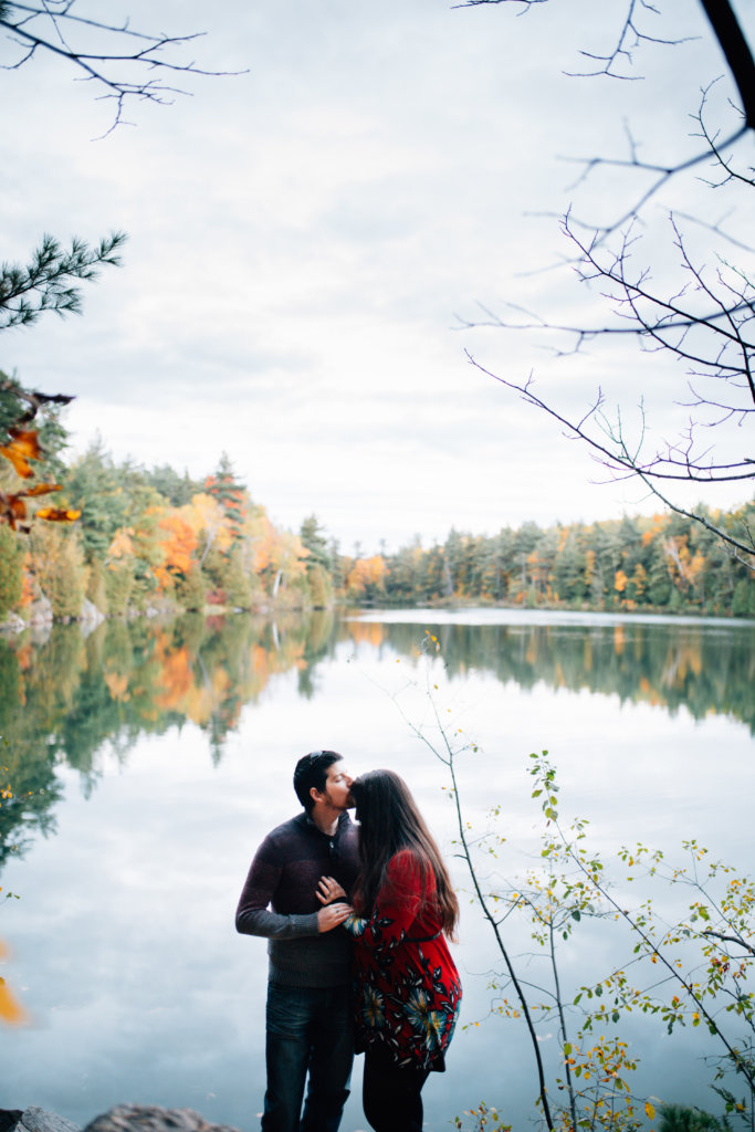 Autumn Engagement Photos at Pink Lake, QC • Saidia Photography - 