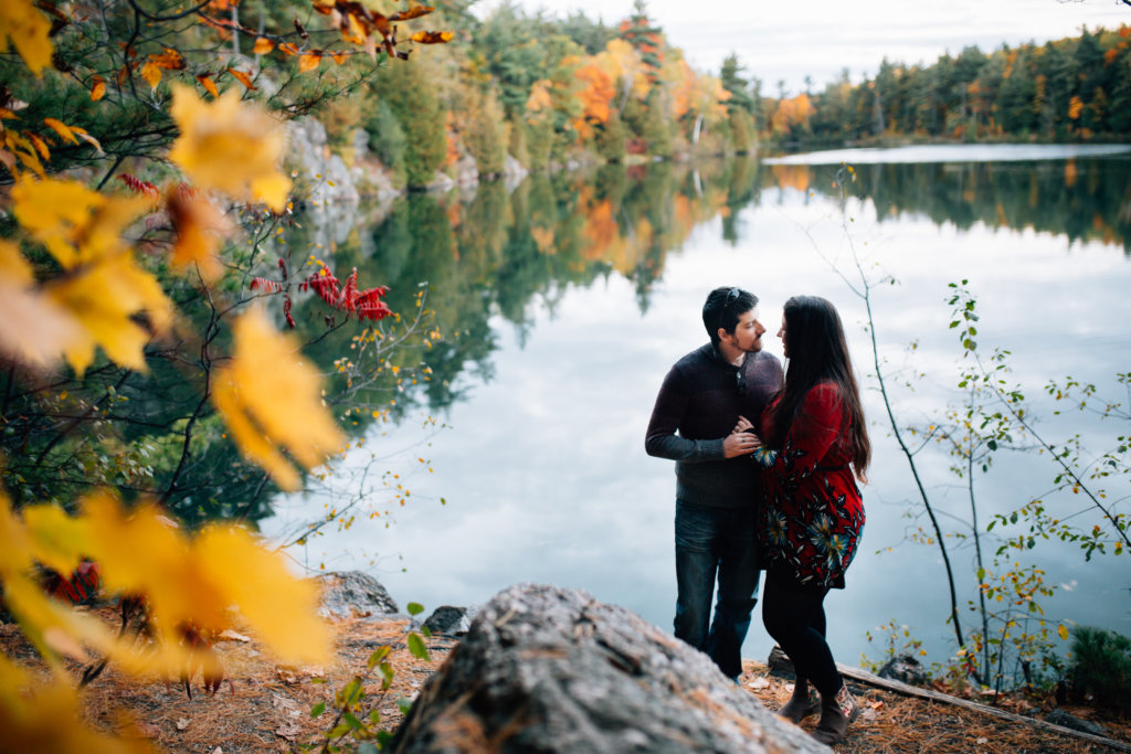 Autumn Engagement Photos at Pink Lake, QC • Saidia Photography - 