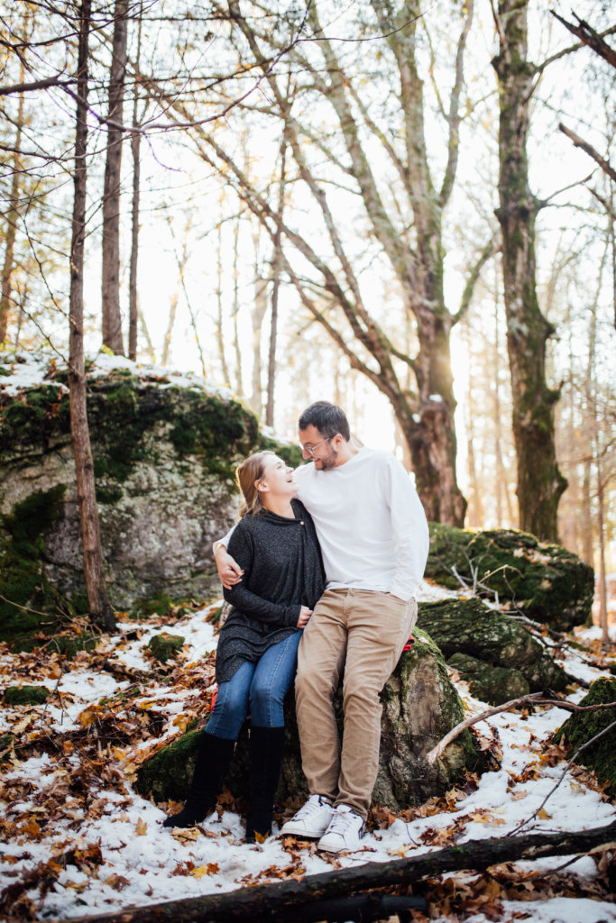 Winter Couple Session in Lanark Highlands • Saidia Photography - 