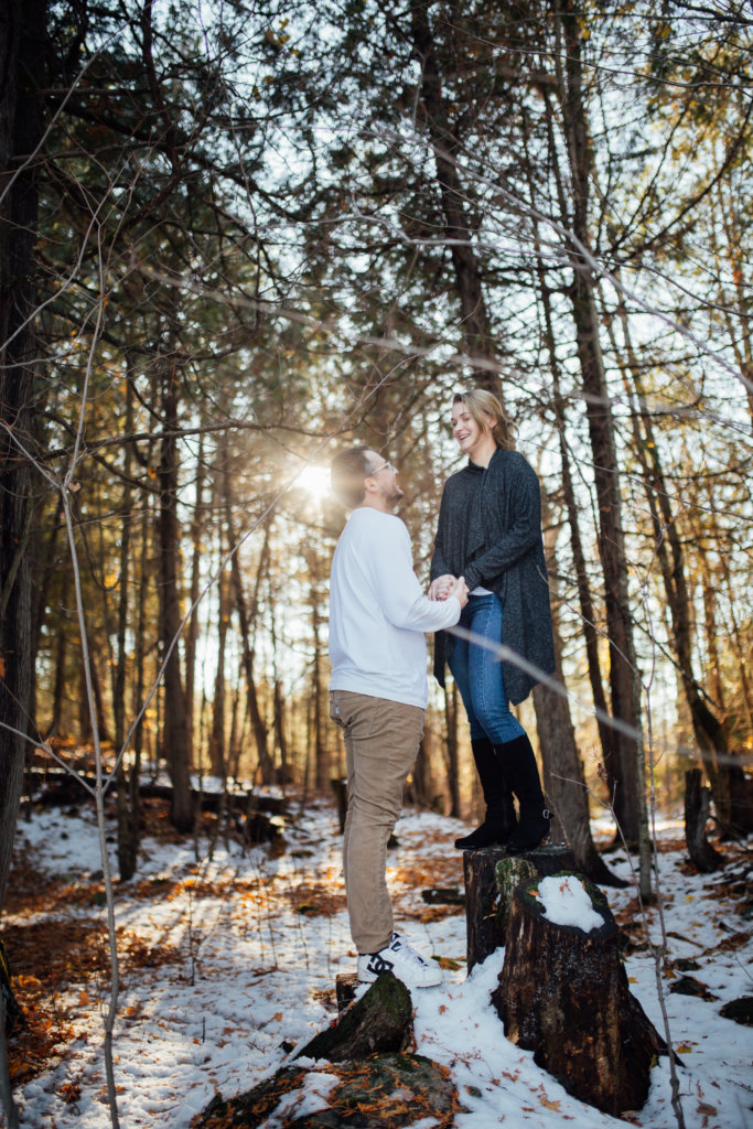 Winter Couple Session in Lanark Highlands • Saidia Photography - 