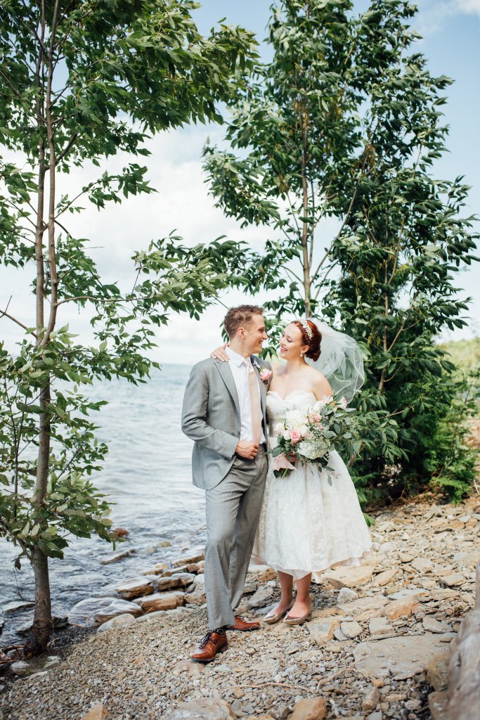 Beachside, Lifestyle Wedding Photos on (Serenity Cottage) Lake Huron by Saidia Photography - 