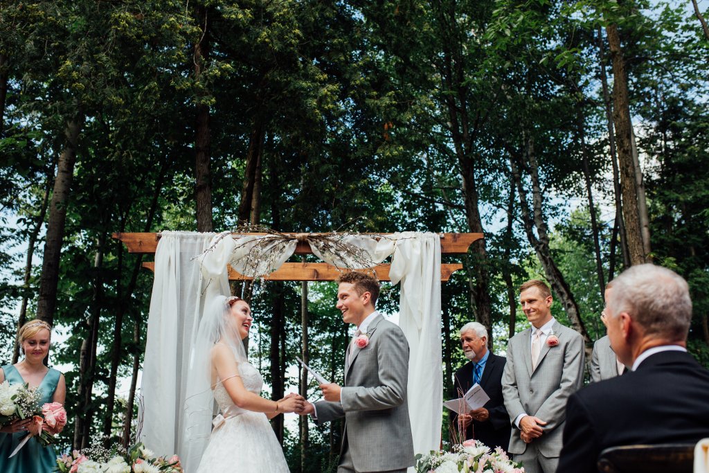 Beachside Wedding Photos on (Serenity Cottage) Lake Huron by Saidia Photography - 