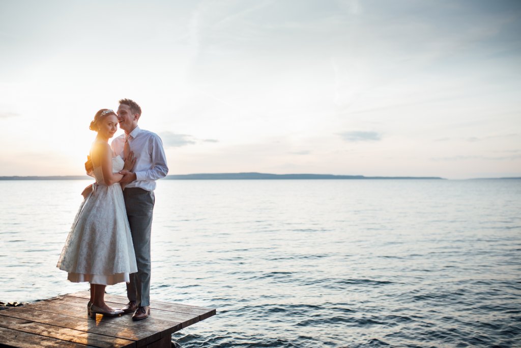 Beachside Wedding Photos on (Serenity Cottage) Lake Huron by Saidia Photography - 
