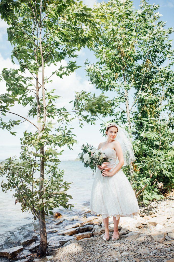 Beachside, Lifestyle Wedding Photos on (Serenity Cottage) Lake Huron by Saidia Photography - 