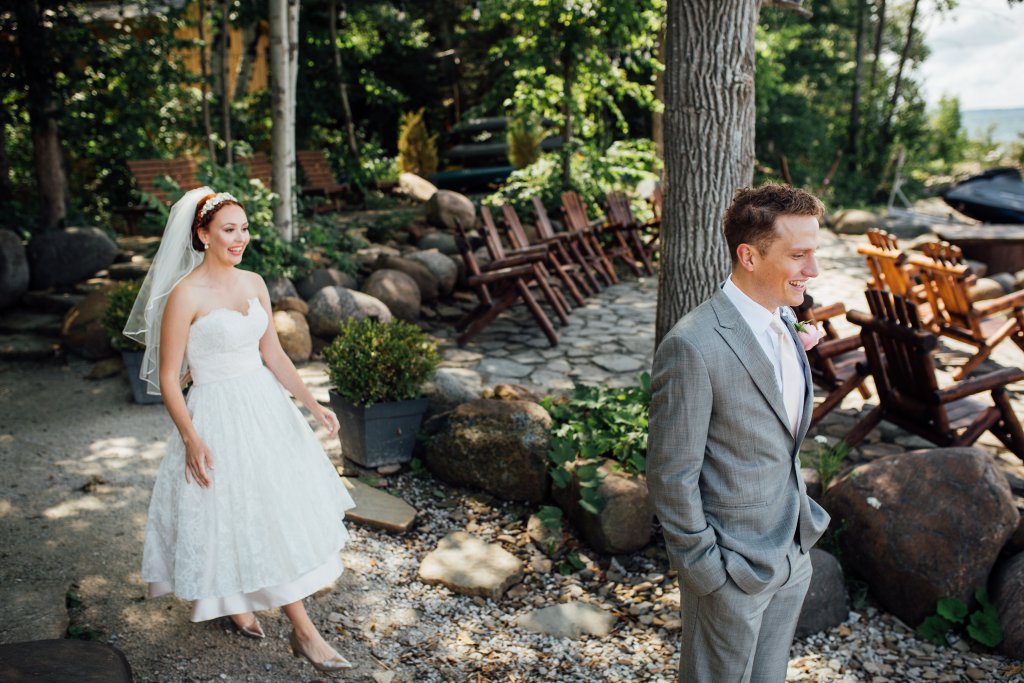 Beachside, Lifestyle Wedding Photos on (Serenity Cottage) Lake Huron by Saidia Photography - 