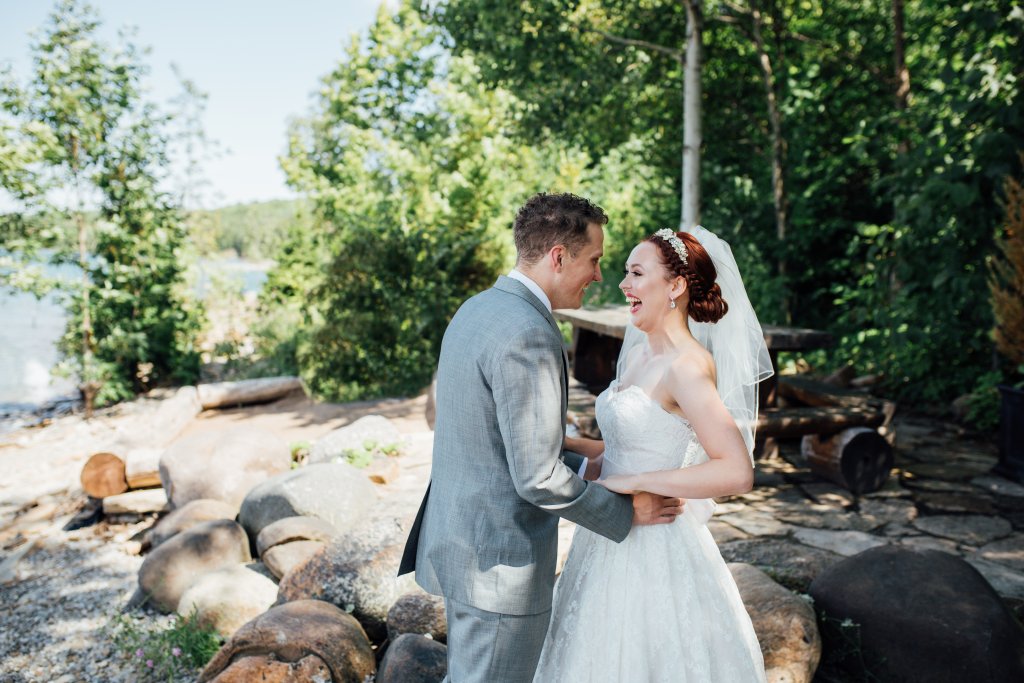 Beachside, Lifestyle Wedding Photos on (Serenity Cottage) Lake Huron by Saidia Photography - 