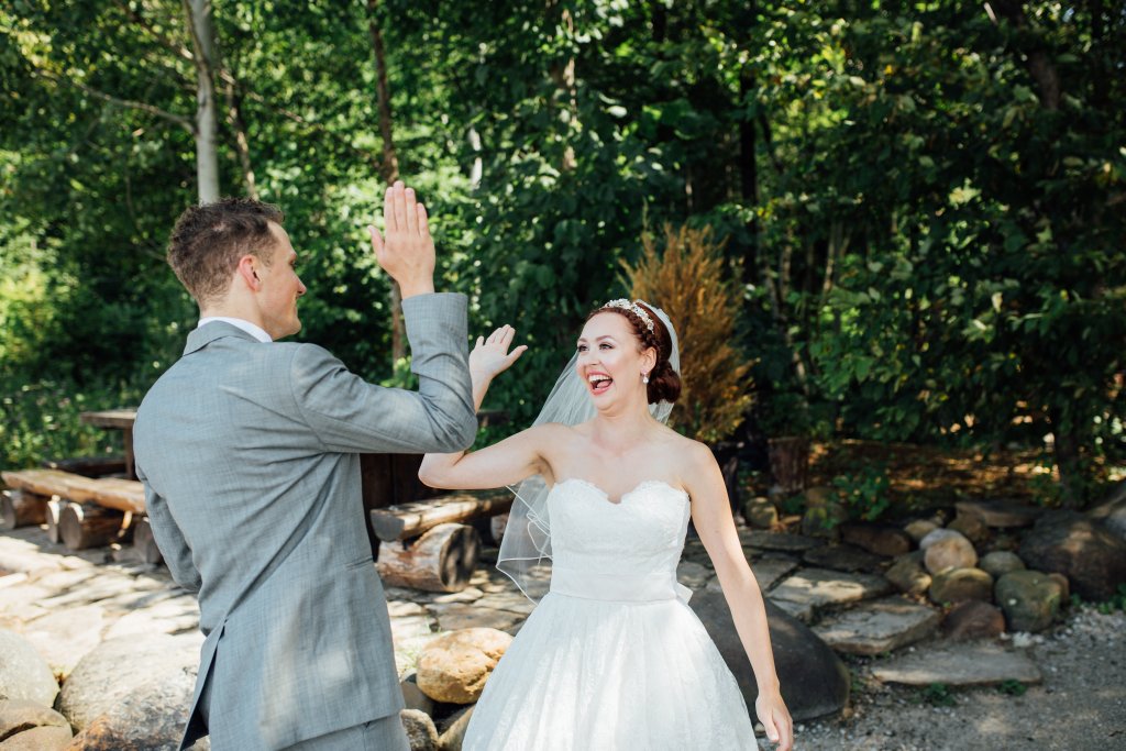 Beachside, Lifestyle Wedding Photos on (Serenity Cottage) Lake Huron by Saidia Photography - 
