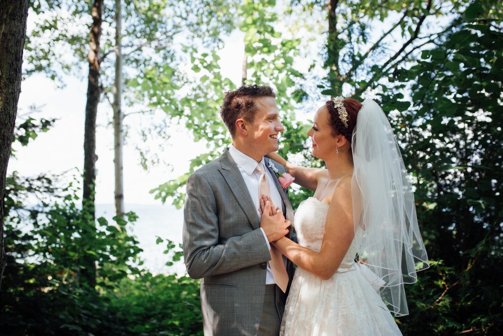Beachside, Lifestyle Wedding Photos on (Serenity Cottage) Lake Huron by Saidia Photography - 