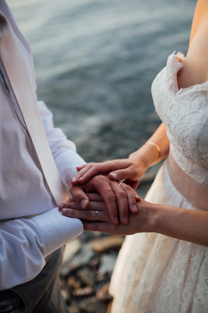 Beachside Wedding Photos on (Serenity Cottage) Lake Huron by Saidia Photography - 