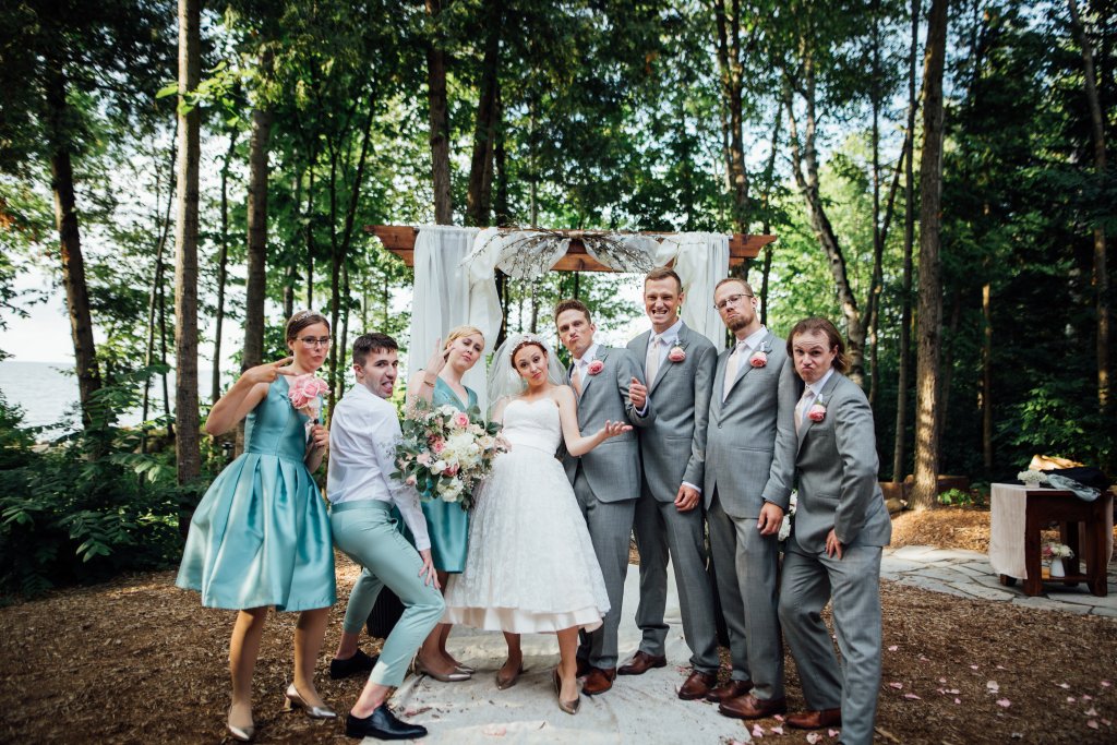 Beachside Wedding Photos on (Serenity Cottage) Lake Huron by Saidia Photography - 