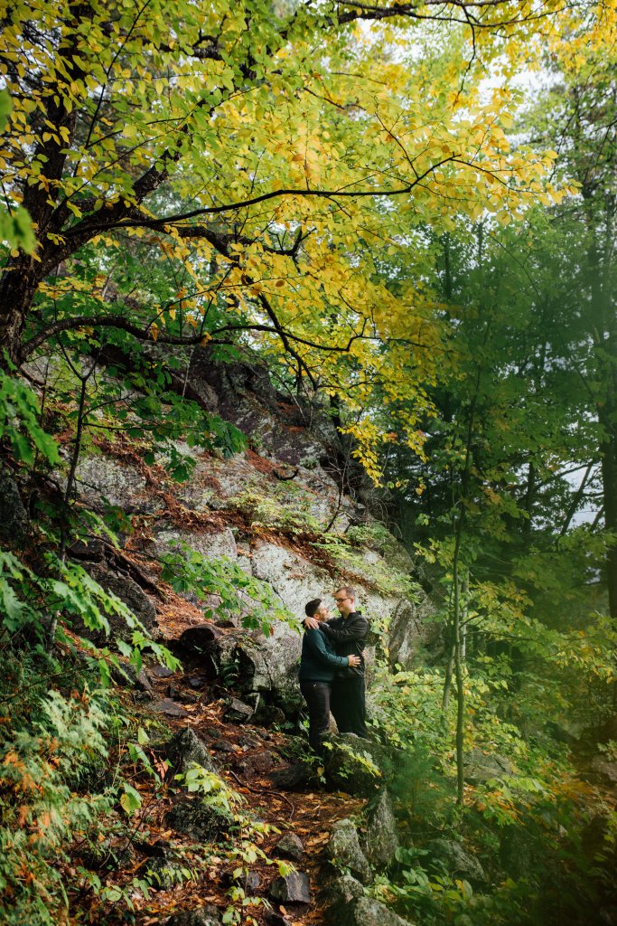 Intimate, September Engagement Photos at Pink Lake, QC - 
