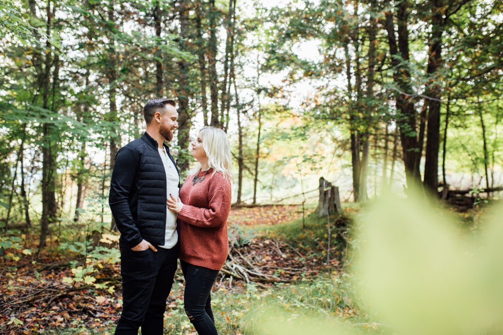 Romantic, Lifestyle Engagement in Lanark Highlands, ON (Saidia Photography) - 