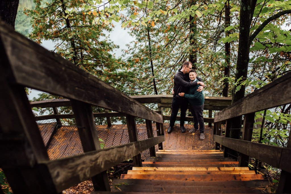 Intimate, September Engagement Photos at Pink Lake, QC - 
