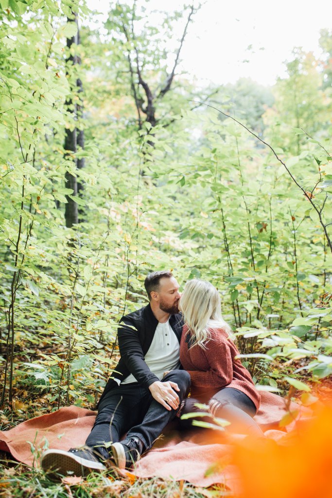 Romantic, Lifestyle Engagement in Lanark Highlands, ON (Saidia Photography) - 