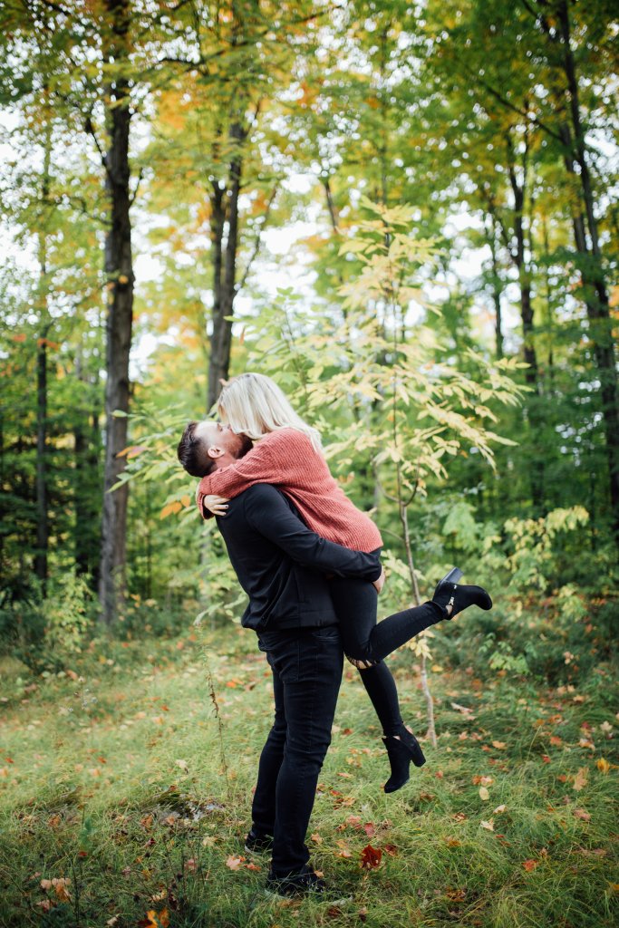 Romantic, Lifestyle Engagement in Lanark Highlands, ON (Saidia Photography) - 