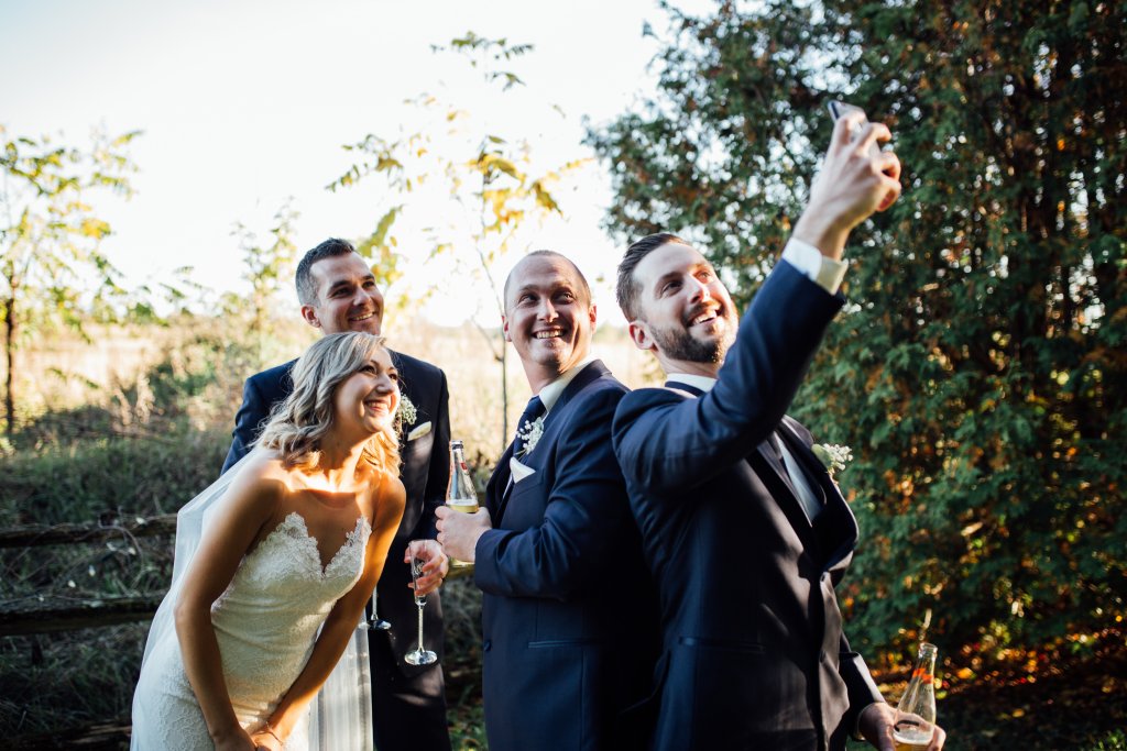Romantic, Candid, October Wedding Photos at Strathmere, ON by Saidia - 