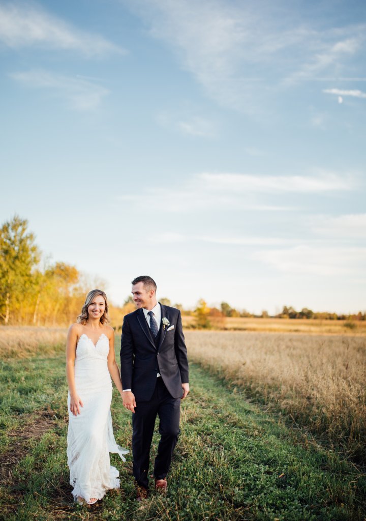 Romantic, Candid, October Wedding Photos at Strathmere, ON by Saidia - 