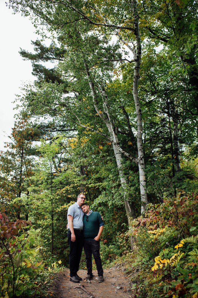 Intimate, September Engagement Photos at Pink Lake, QC - 