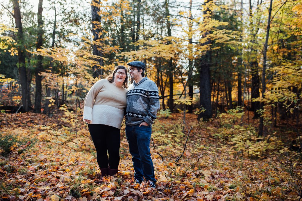 A Colourful Autumn Engagement Session in Mississippi Mills, ON by Saidia Photography - 