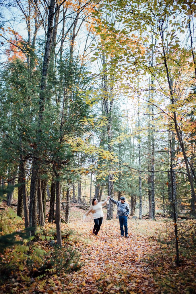 A Colourful Autumn Engagement Session in Mississippi Mills, ON by Saidia Photography - 