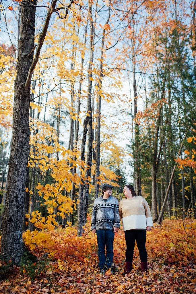A Colourful Autumn Engagement Session in Mississippi Mills, ON by Saidia Photography - 