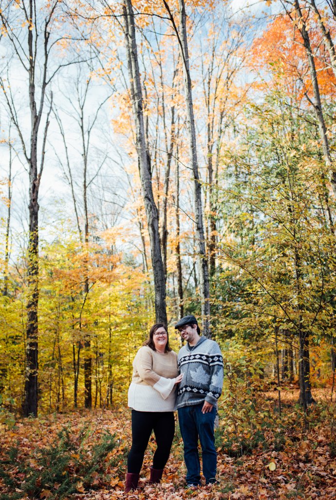 A Colourful Autumn Engagement Session in Mississippi Mills, ON by Saidia Photography - 