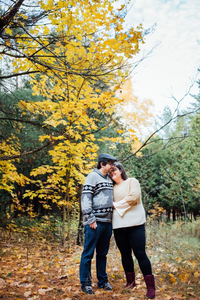 A Colourful Autumn Engagement Session in Mississippi Mills, ON by Saidia Photography - 