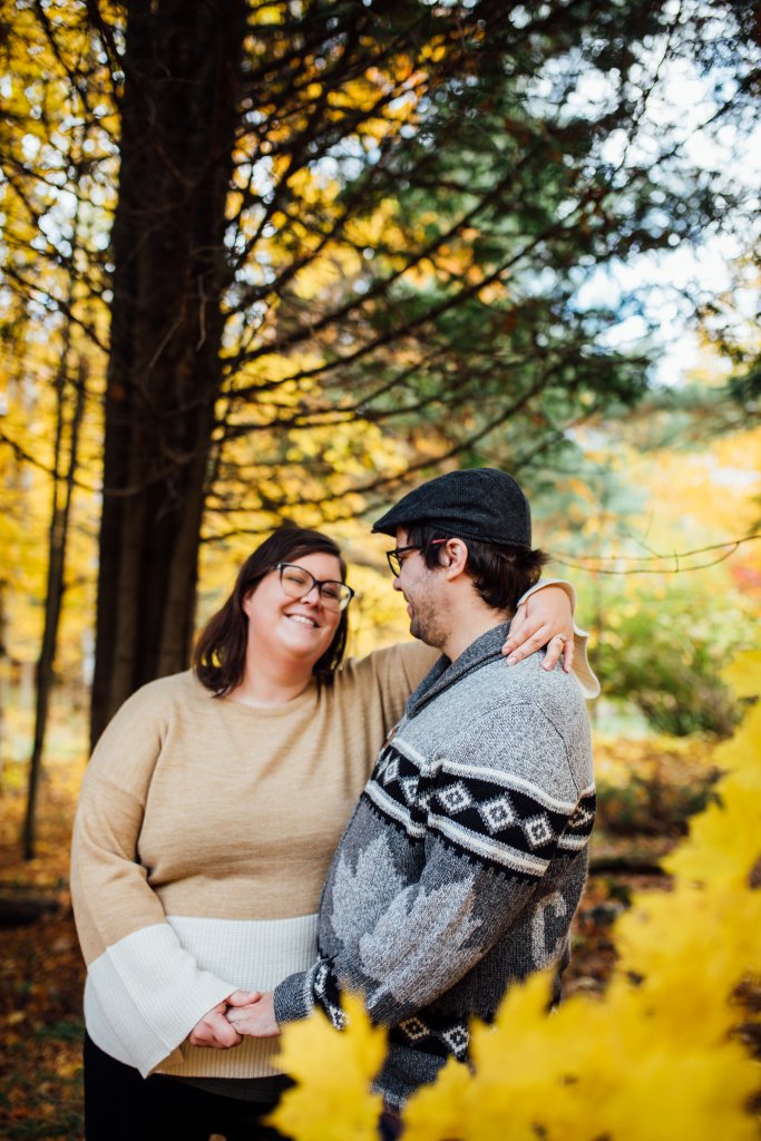 A Colourful Autumn Engagement Session in Mississippi Mills, ON by Saidia Photography - 