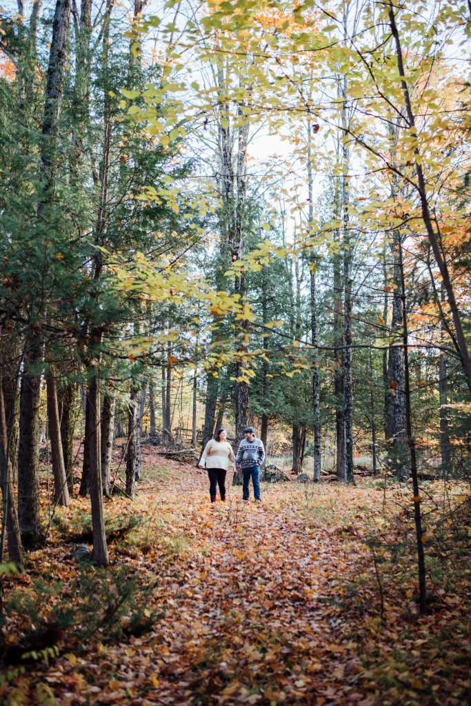 A Colourful Autumn Engagement Session in Mississippi Mills, ON by Saidia Photography - 